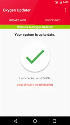 Oxygen Updater android App screenshot 1