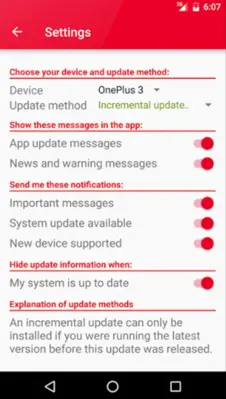 Oxygen Updater android App screenshot 4